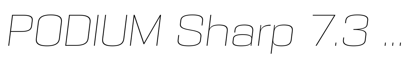 PODIUM Sharp 7.3 italic